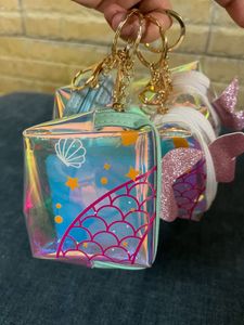 Holographic mermaid cute pouch