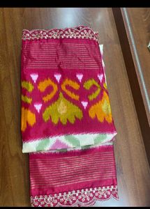 Saree ikat print new one ❤️