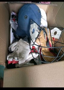 Cricket Kit Legpad Gloves Helmet Keeping Glovess