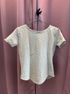 Aqua Patterned Top