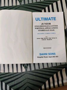 Junior ENGLISH ESSAYS LETTERS &amp; E-MAIL