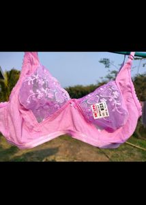 Pink Net Bra