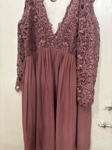 Lace Detail Mini Dress