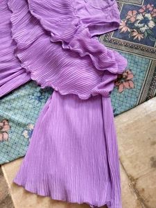Lavender Pleated Top