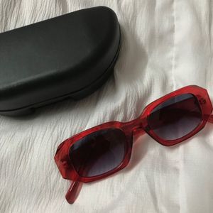 Red Frame Sunglasses