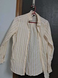 H&M Yellow stripped Shirt