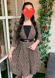 Leopard Print Mini Dress