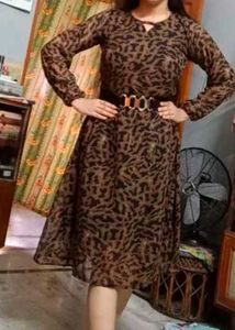Leopard print dress