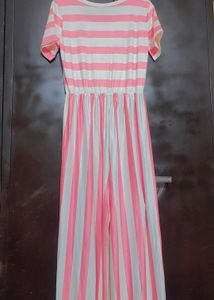 Pink &amp; White 2 Color Jumpsuit For 32 Bust