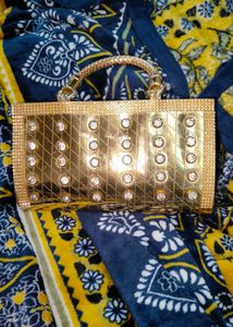 gold festive purse