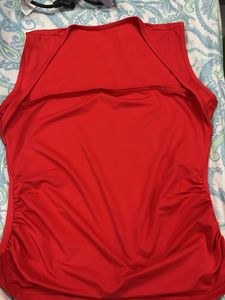 Red tank top