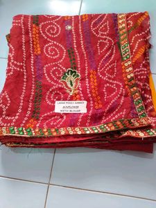 &#34;Pila Saree With Unstitched Blouse