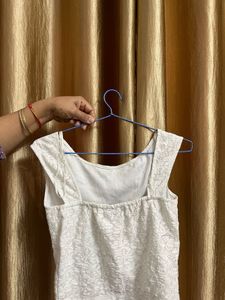 White Top + Black skirt combo!