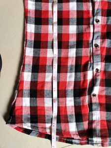 Red ,White&amp; Black Shirt