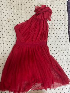 Red one Shoulder ASOS Dress