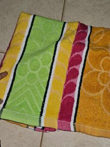 Set Of Two Multicolored Turkish Towels