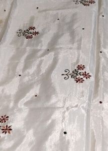 Elegant White Saree
