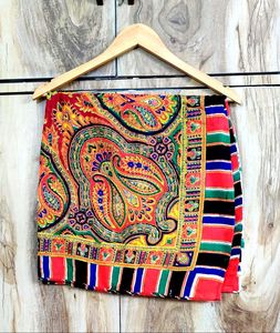 Colorful Paisley Print Scarf big size