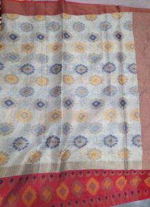 Floral Patterned Ikkat Saree