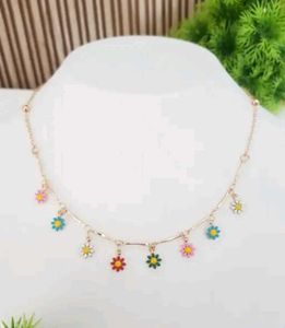 Daisy Colourful Charm Necklace
