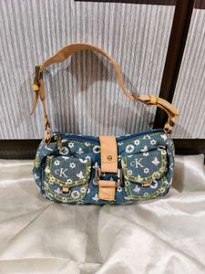 CK Denim Shoulder Bag