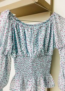 Floral Smocked top