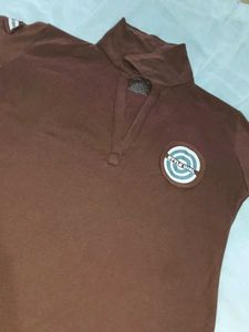 Brown Casual T-Shirt