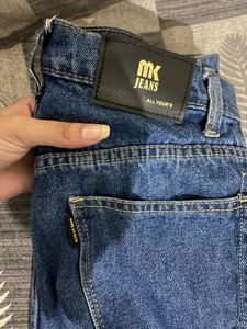 Dark Blue Wide Leg Jeans