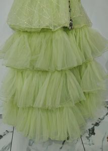 Elegant Green Skirt And Top💚