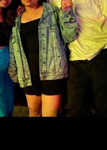 Denim Jacket with Stud Details