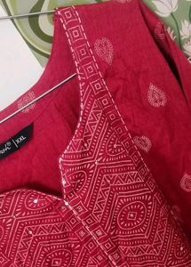 Festive red kurti