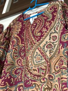 Nermosa Women Viscose Printed Straight Kurta Pant