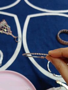 Pearl &amp; Rhinestone Bracelets Set Of 6