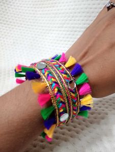 Colorful Tassel Bangles