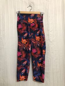 Blue Printed Leggings