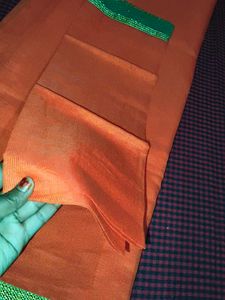 Orange &amp; Green Saree