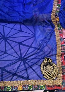 Blue Saree