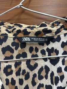 Zara Animal Print Top