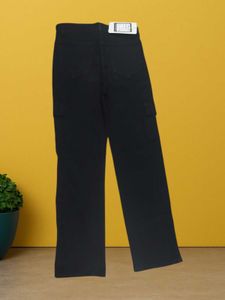 N@35 Size-28 Black Cargo Pants
