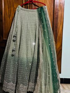 15k Last  Pastel Shaded Green  Designer Lehenga