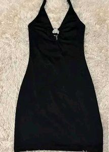 H&M Black Halterneck Dress