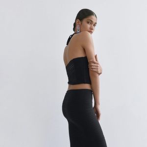 Zara Limited Edition Knitted Halter Top