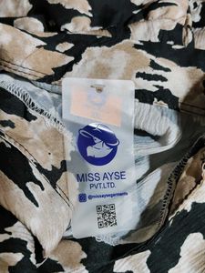 Animal Print Ruffle Hem Dress