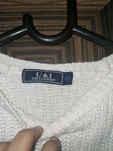 White Knit Sweater 🤍