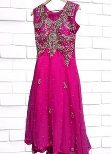 Set Of 3 Heavywork Rose Color PartywearGown💕🌸✨