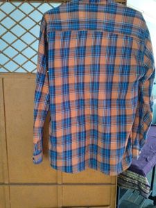 Shirt -oranage &amp;Blue Combination