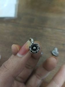Floral Silver Nose Pins (Set of 4)