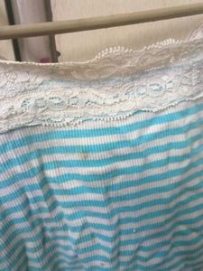 Striped Lace Cami Top