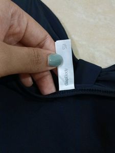 Black Tie Up Bikini Kum Top