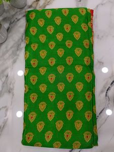 Red &amp; Green Soft Silk Saree